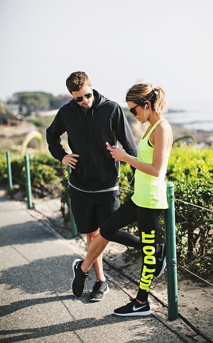 black and neon nike tracksuit