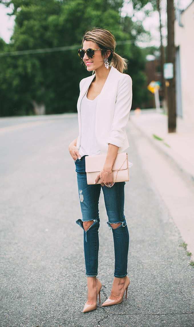 white blazer