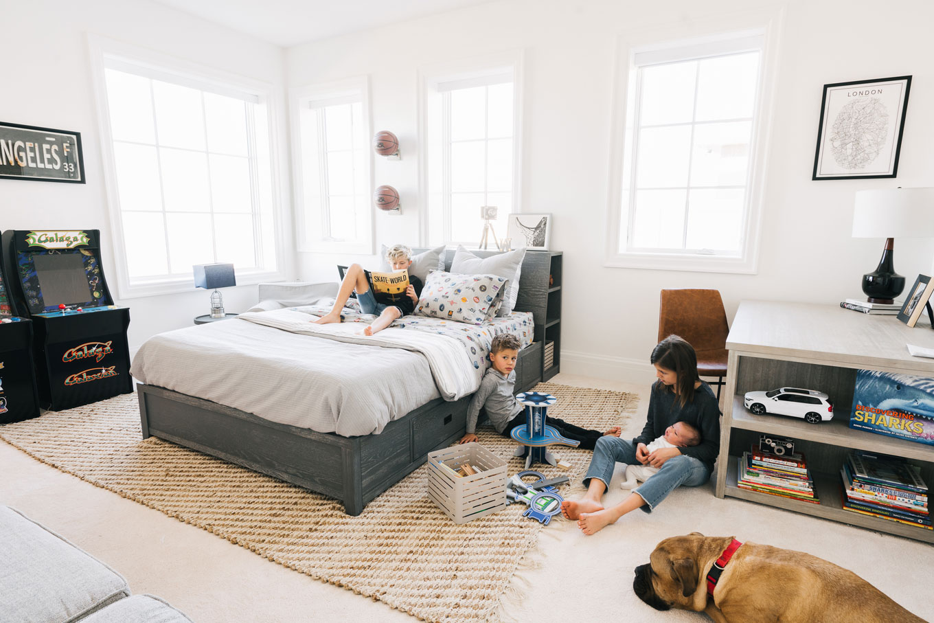 basketball themed boys room