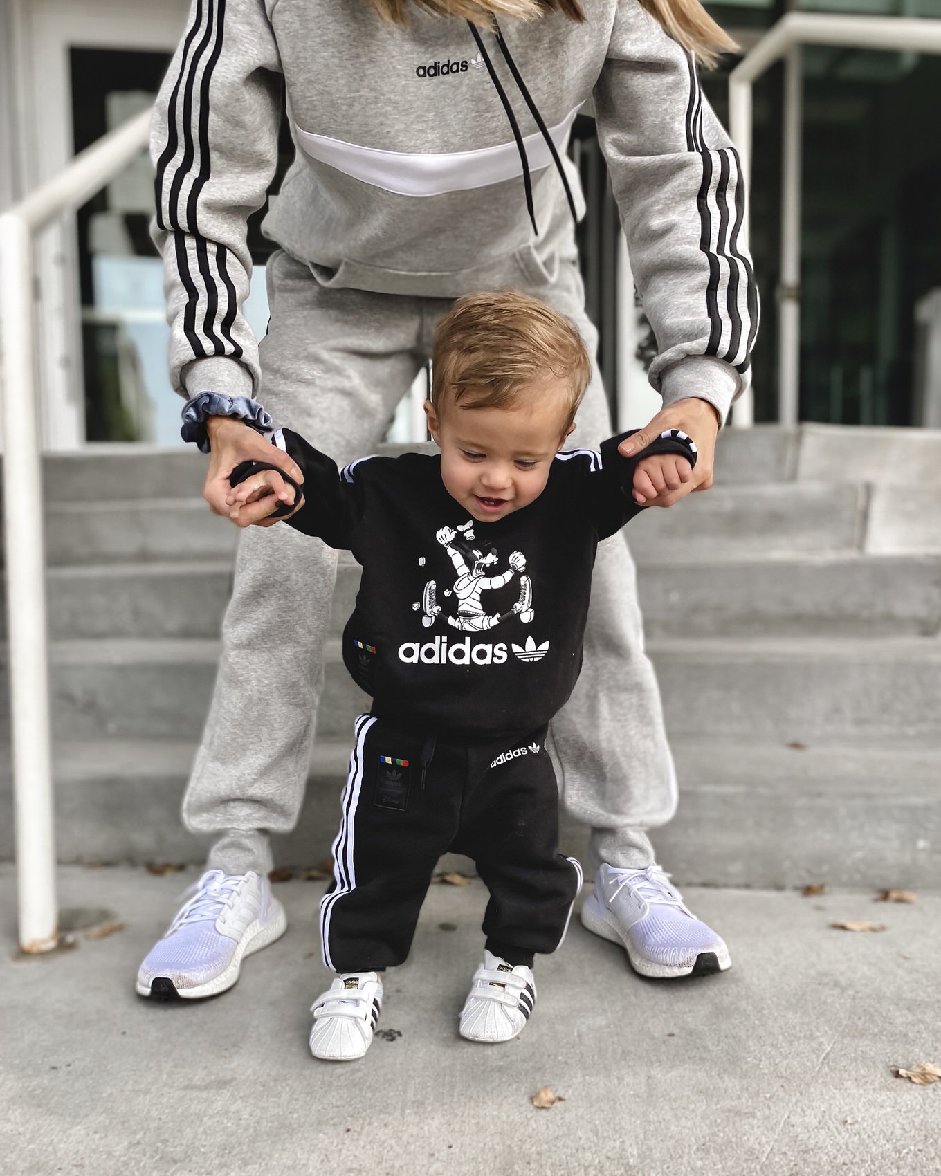 toddler in adidas