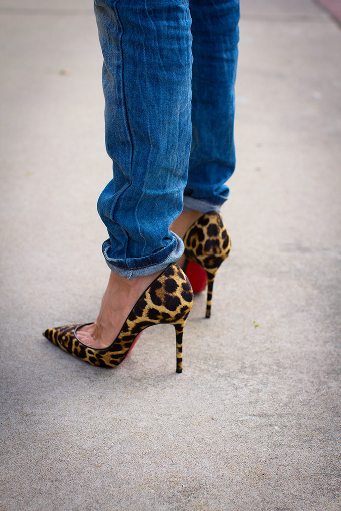 Leopard louboutins sales