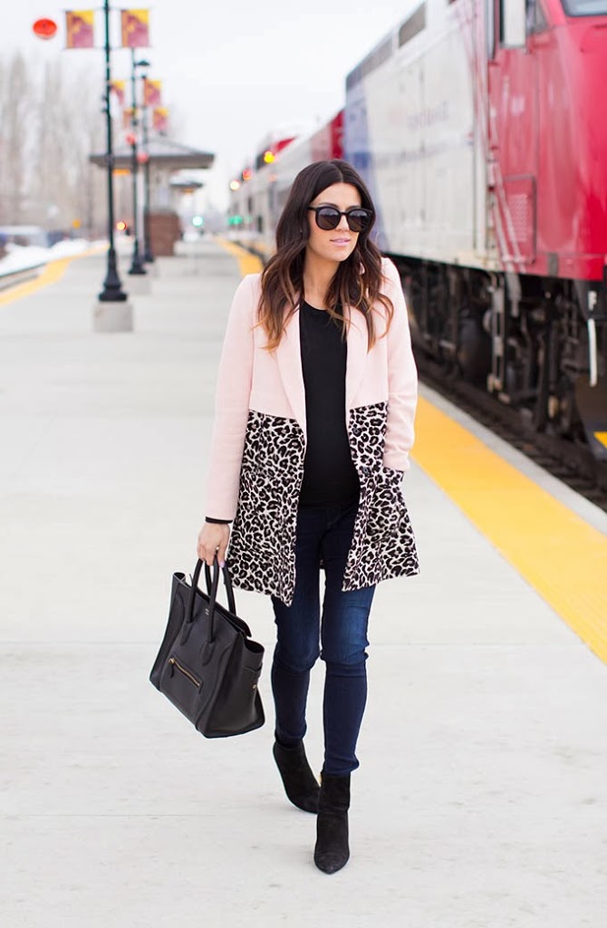 river island leopard coat
