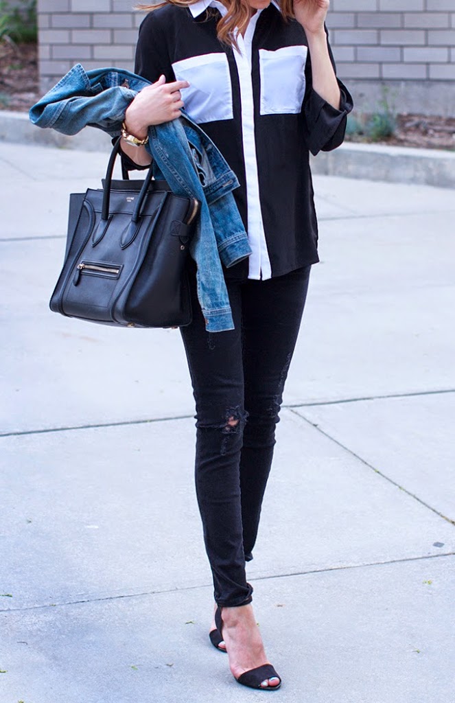 distressed jeans black