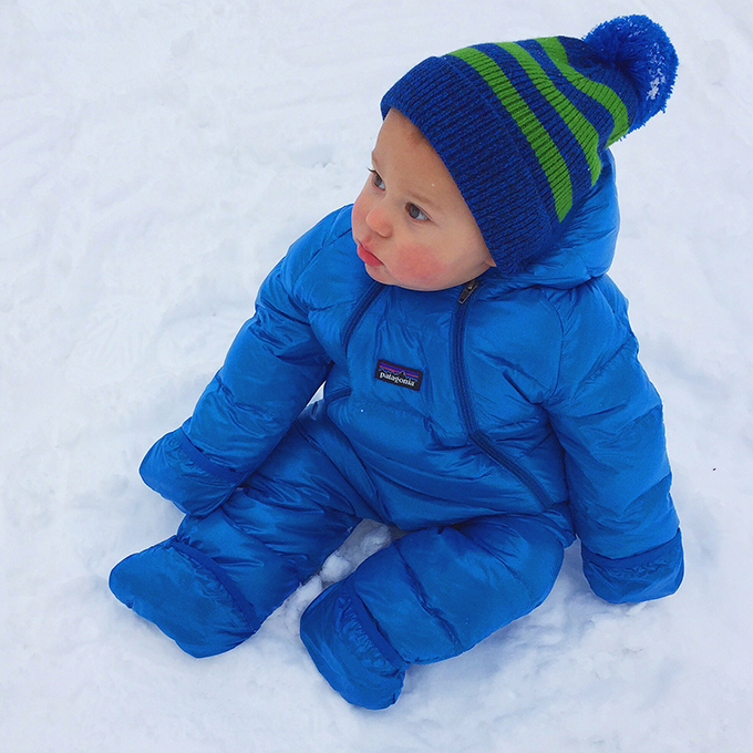 patagonia baby snowsuit