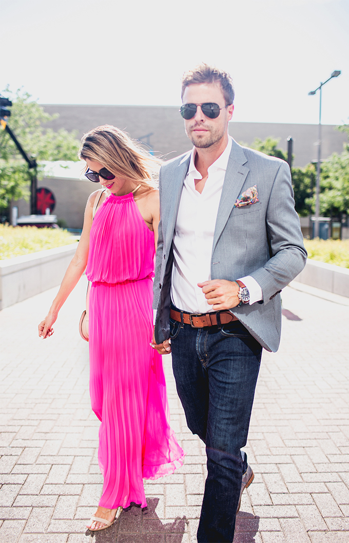 Pink Pleated Maxi + What to Wear to a Day Wedding | Hello Fashion
