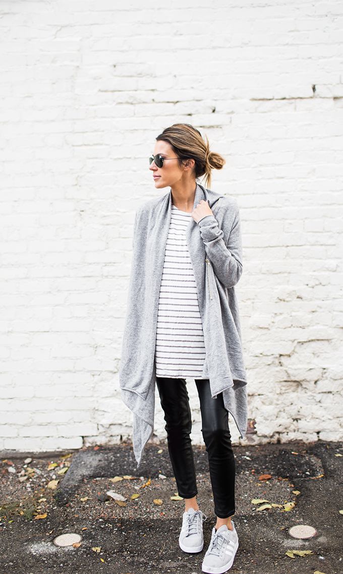 stripes and cardigan