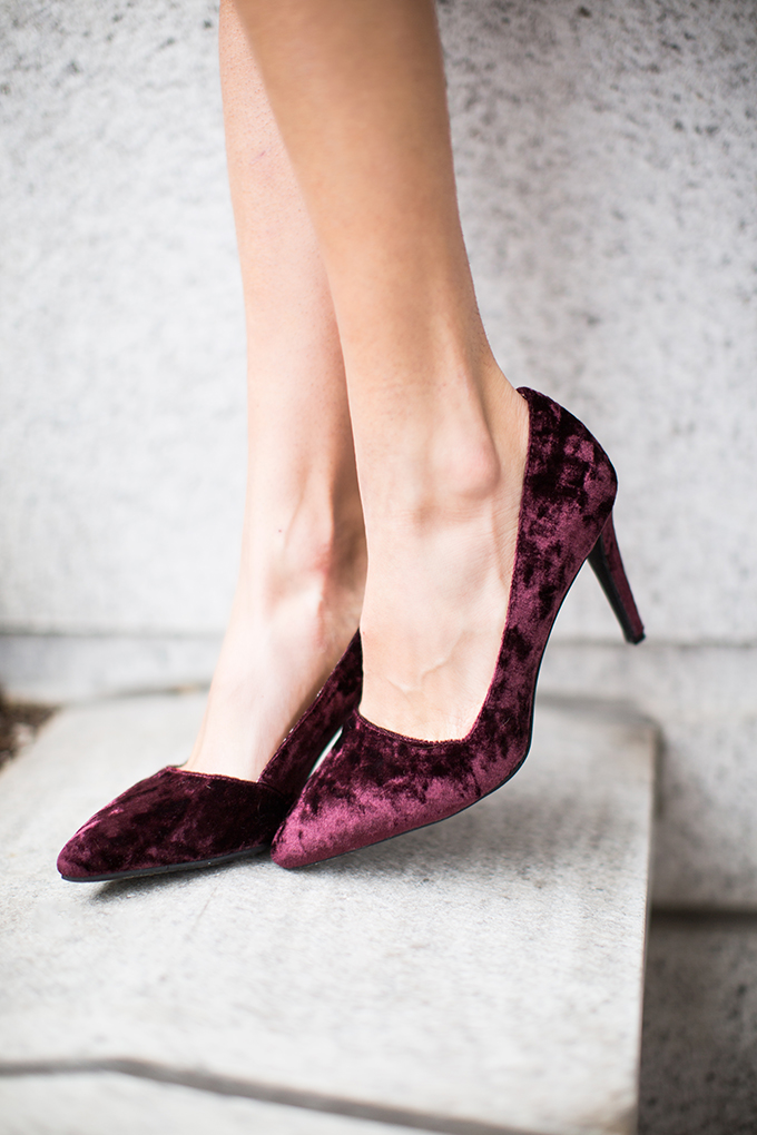 Burgundy Suede Pumps Hello Fashion Blog Shoes