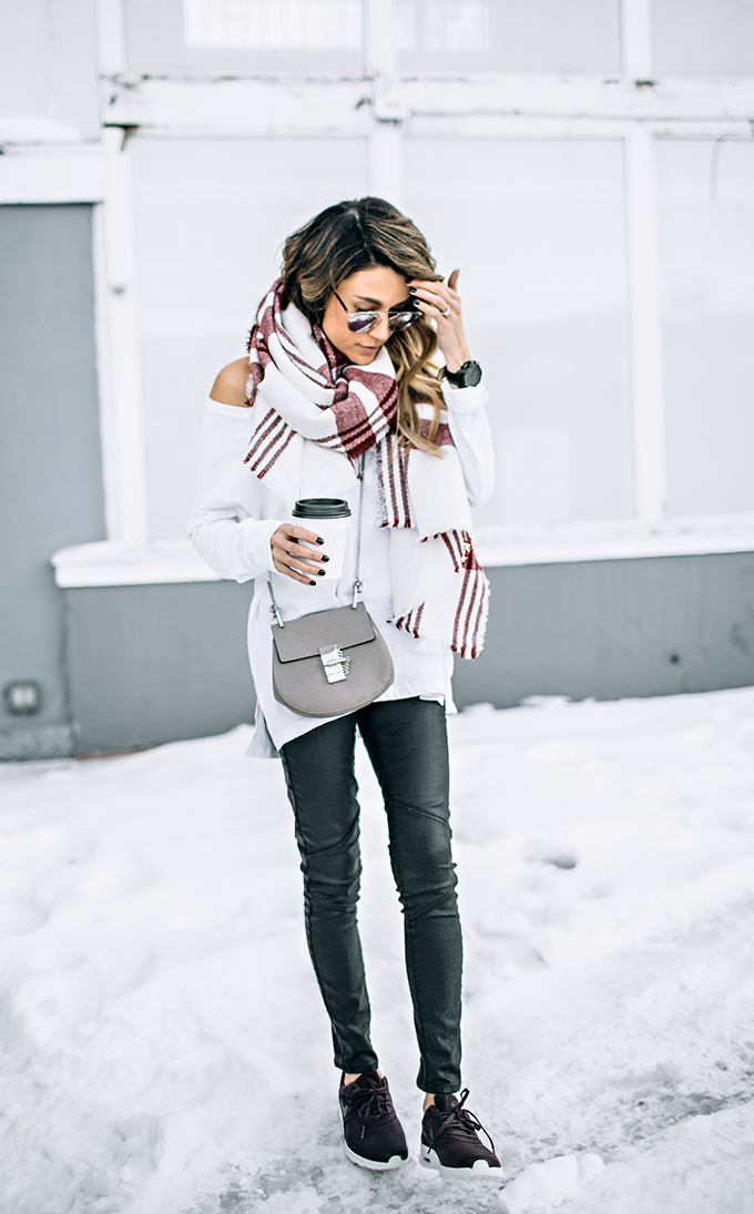 Burgundy Scarf Christine Andrew Hello Fashion Blog