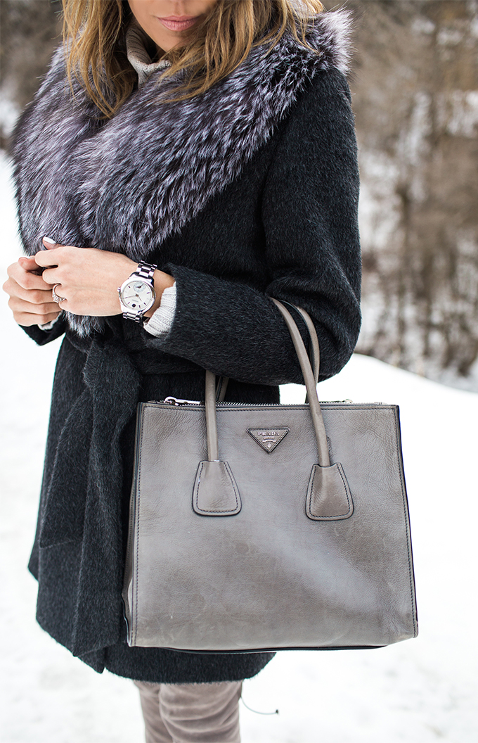 Prada Bag and Fur Coat Hello Fashion Blog