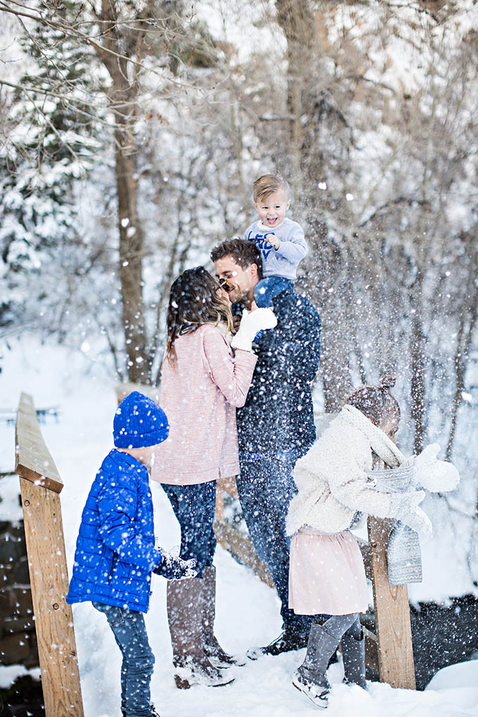 Family Pictures in the Snow Hello Fashion Blog