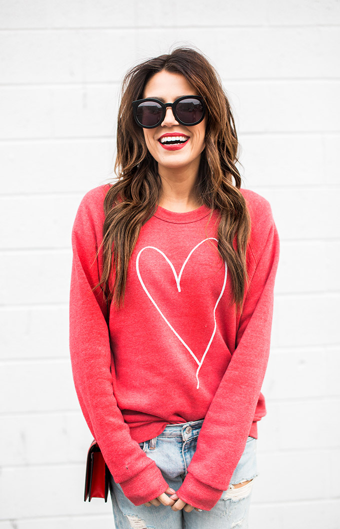 Heart Sweatshirt ILY COUTURE