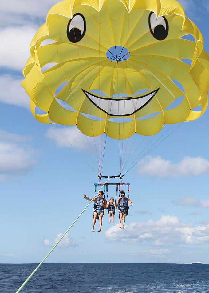 Parasailing Hello Fashion Blog family