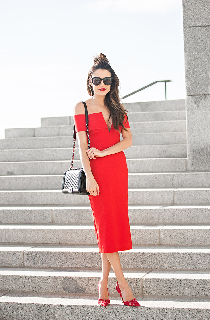 Red Dress Christine Andrew Hello Fashion Blog