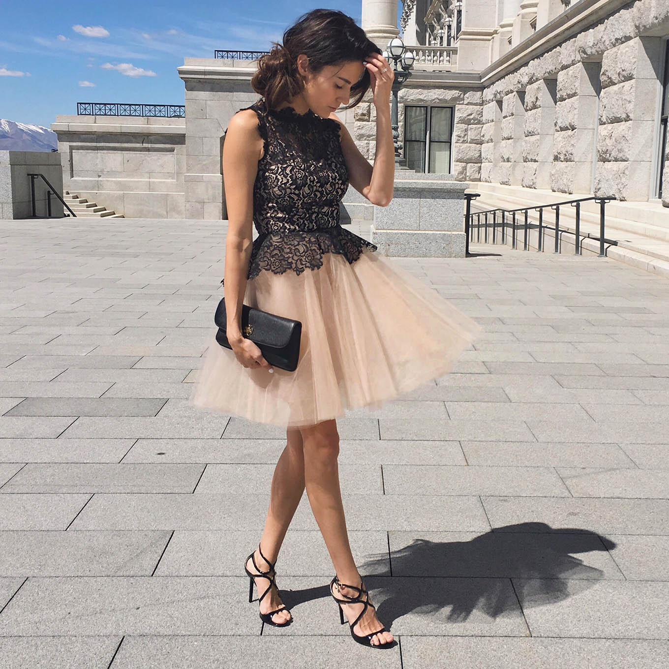 Tulle lace dress