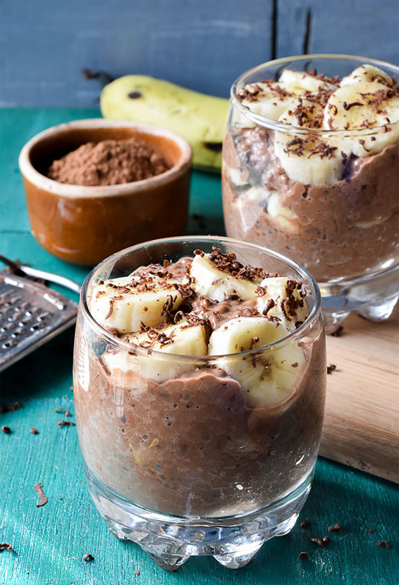 Chocolate Banana Chia Seed Pudding