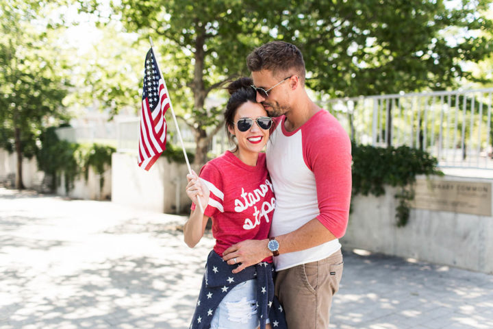 couple's 4th of July outfits