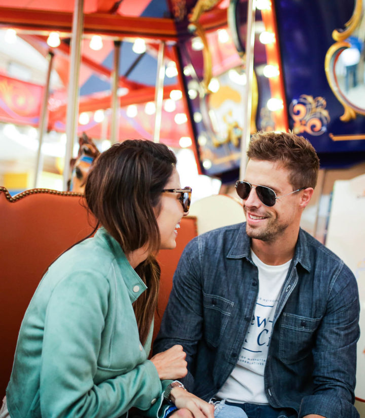 Couple on carousel