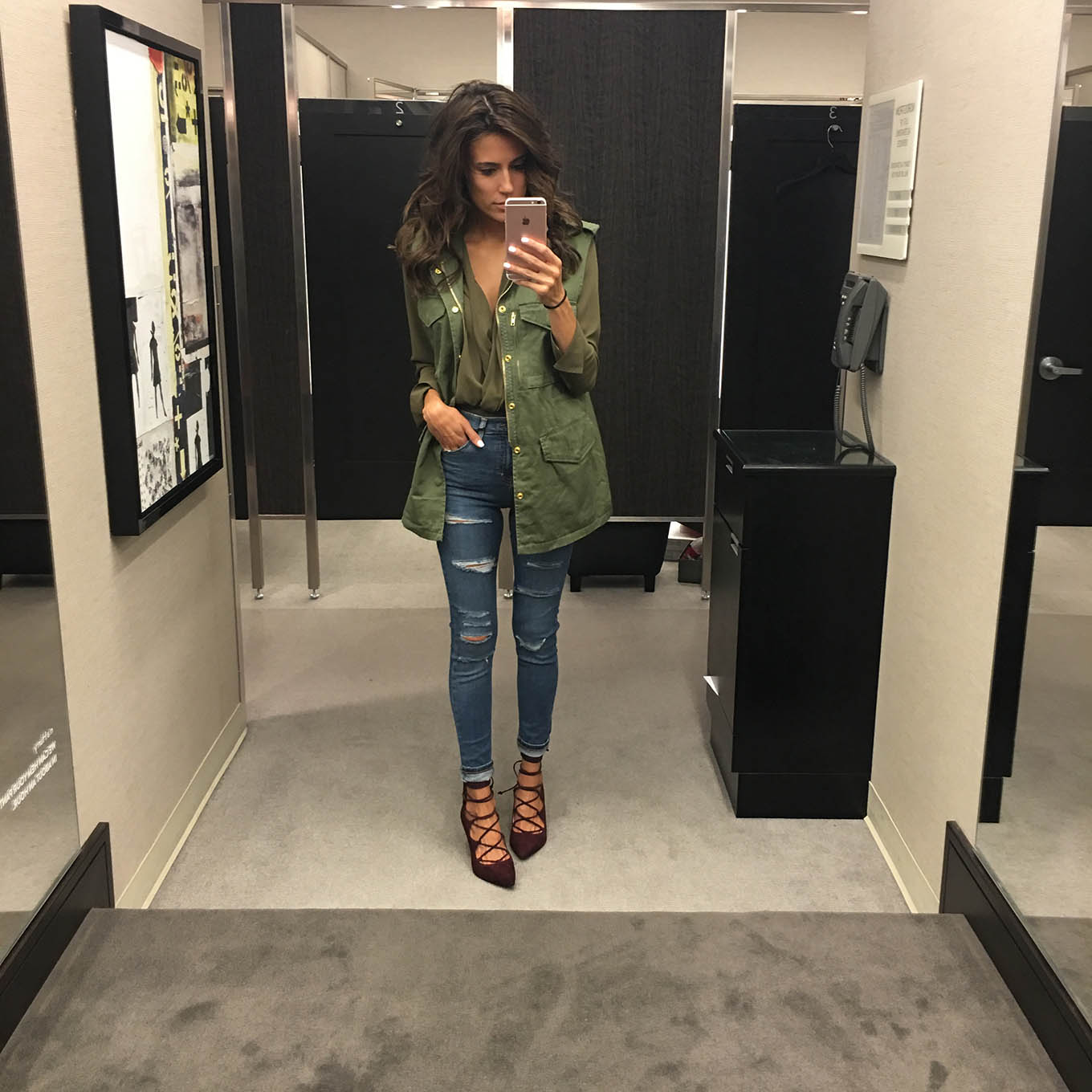 green bodysuit outfit