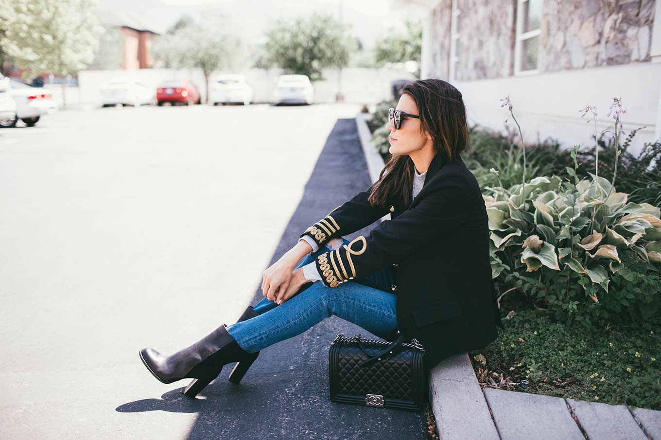 blazer and jeans