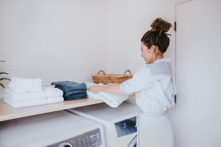 Styled laundry room