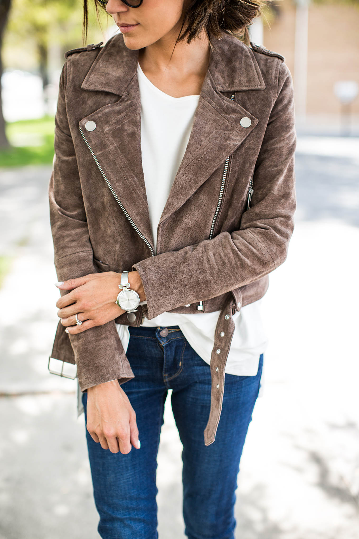 cute suede jacket