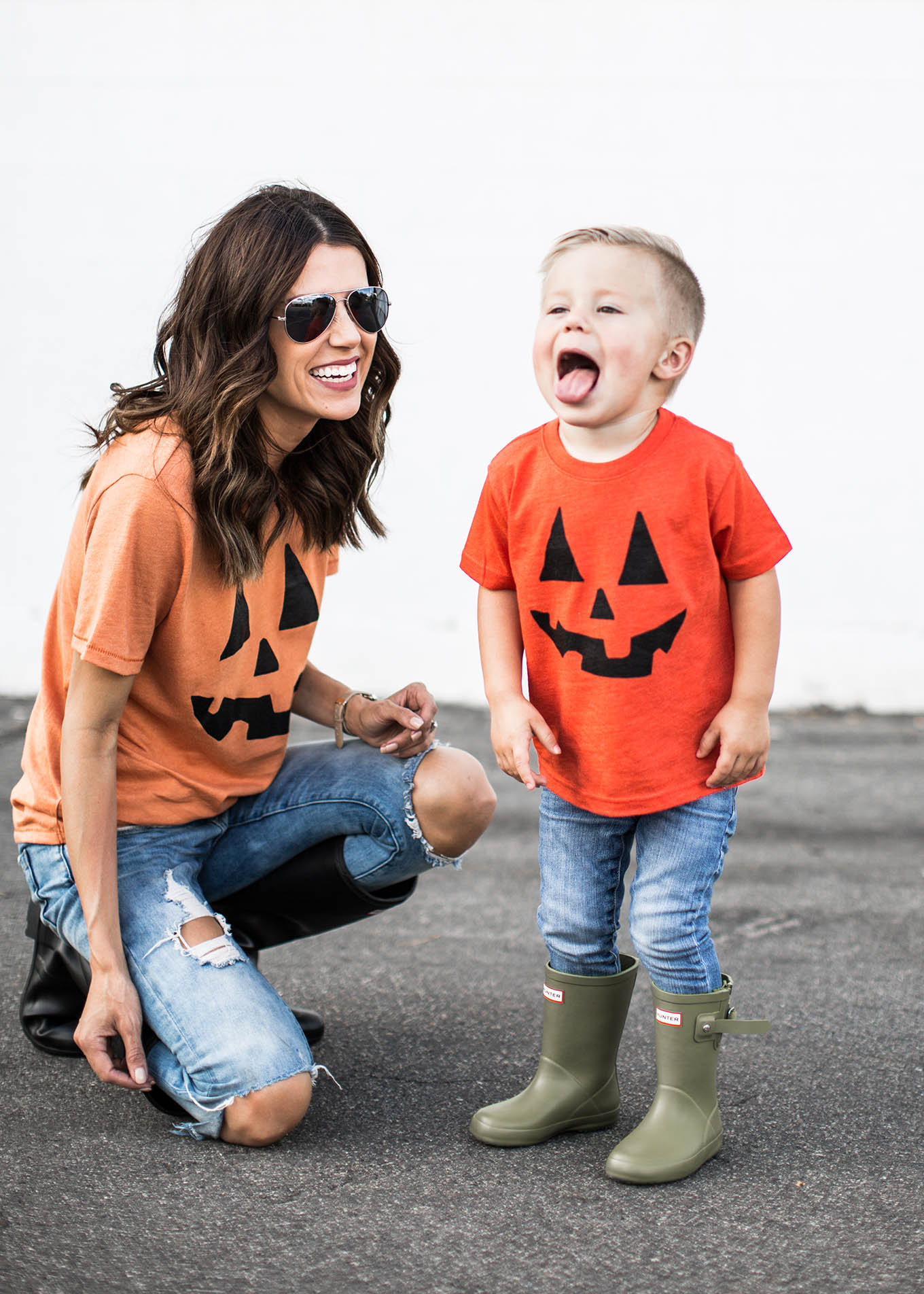 family pumpkin tees