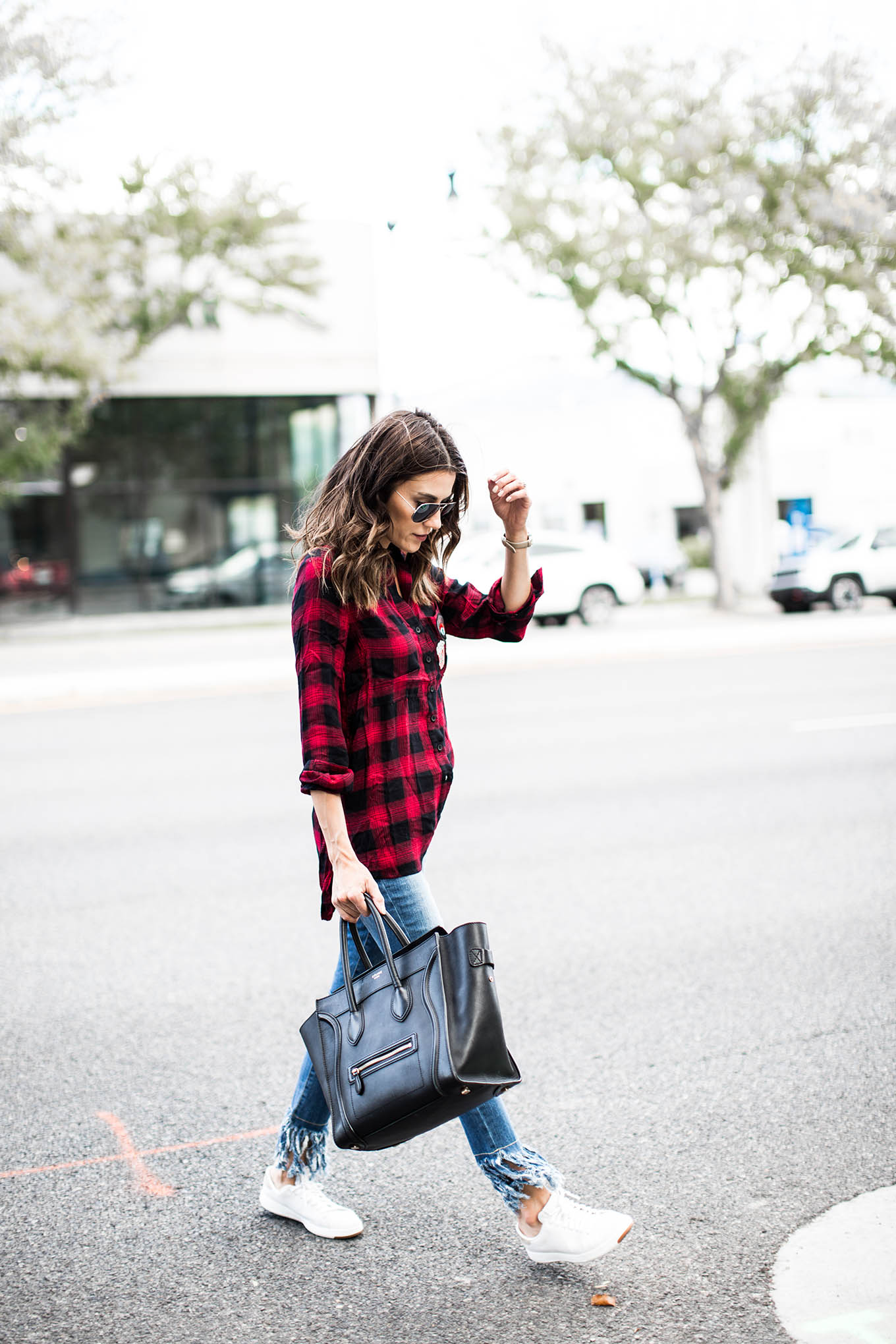 fall flannel button up