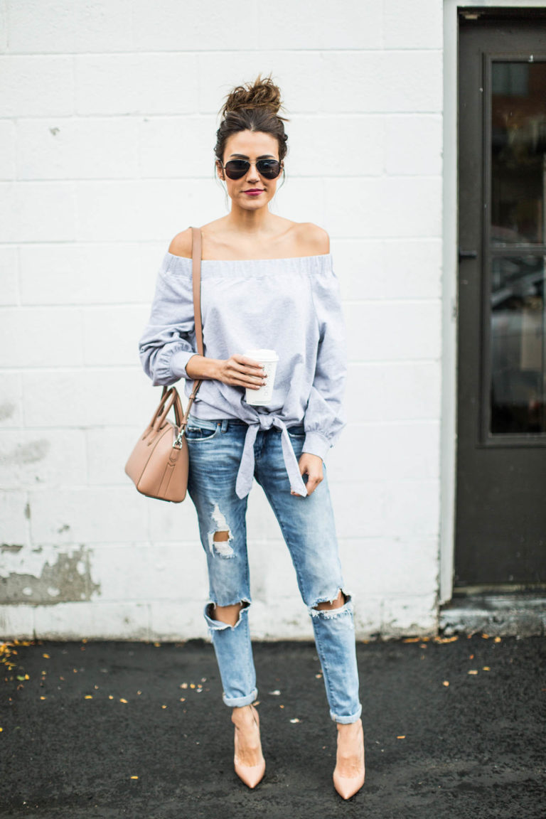 Falling off the Shoulder Shirt