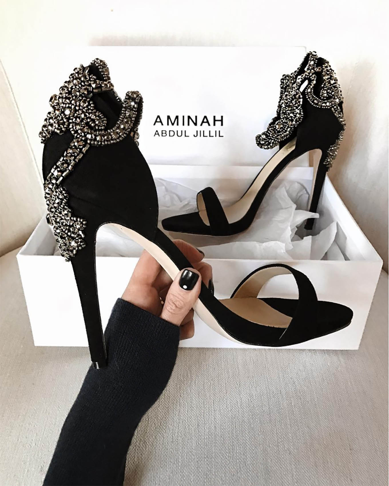 embellished heels