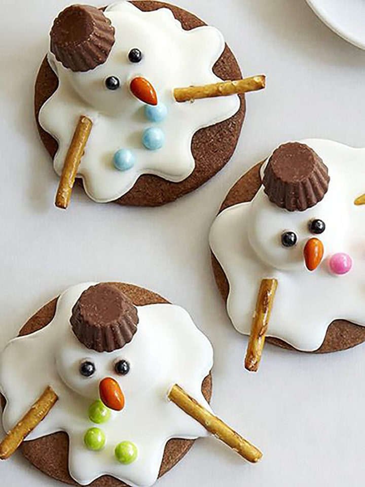 melted snowmen cookies