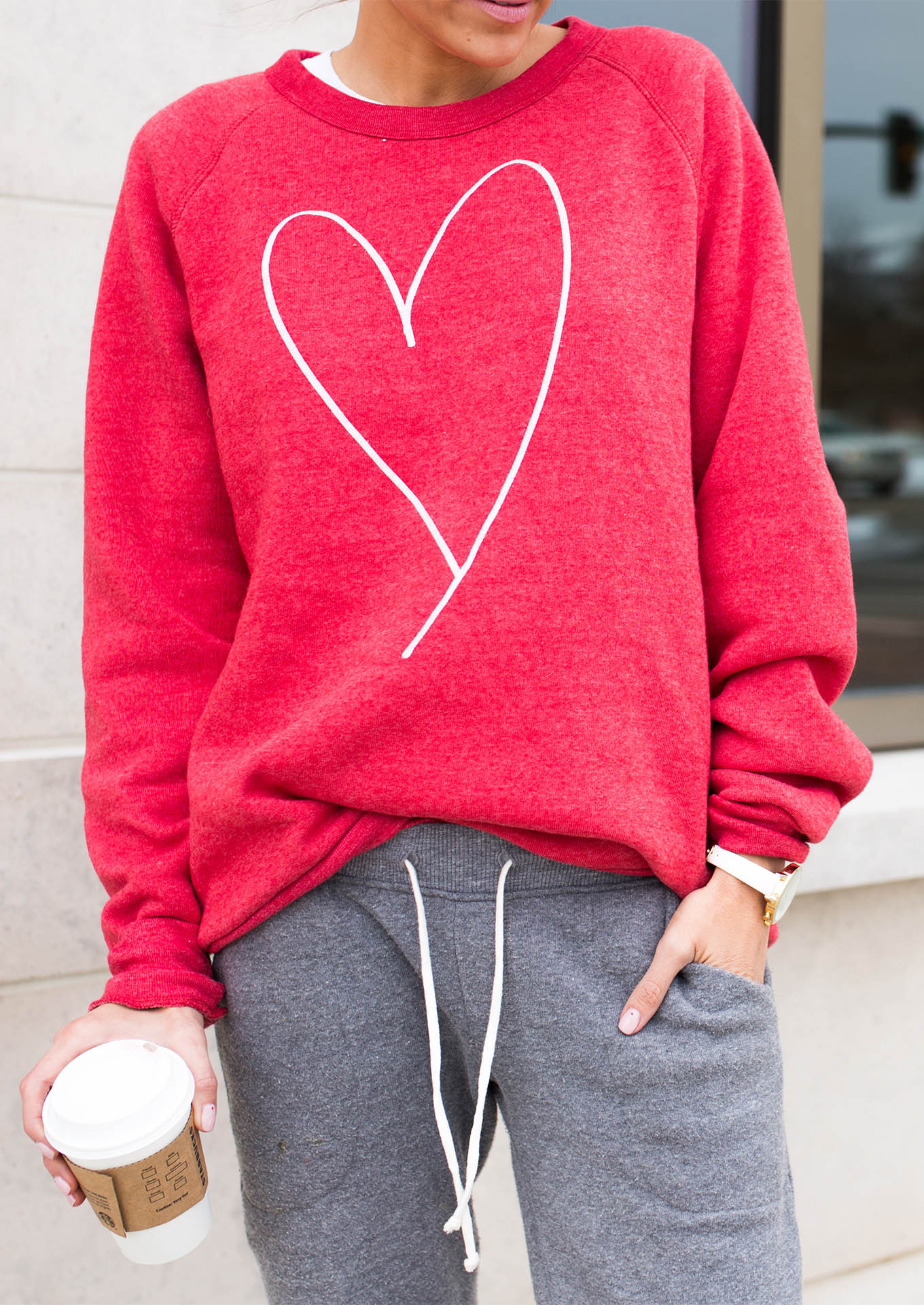 heart sweatshirt ily couture