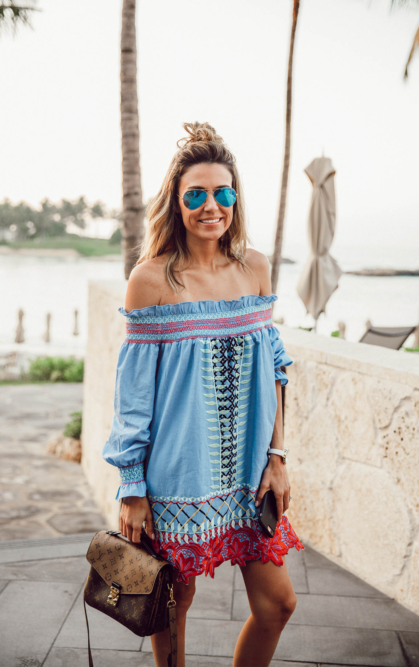 off the shoulder beach dresses