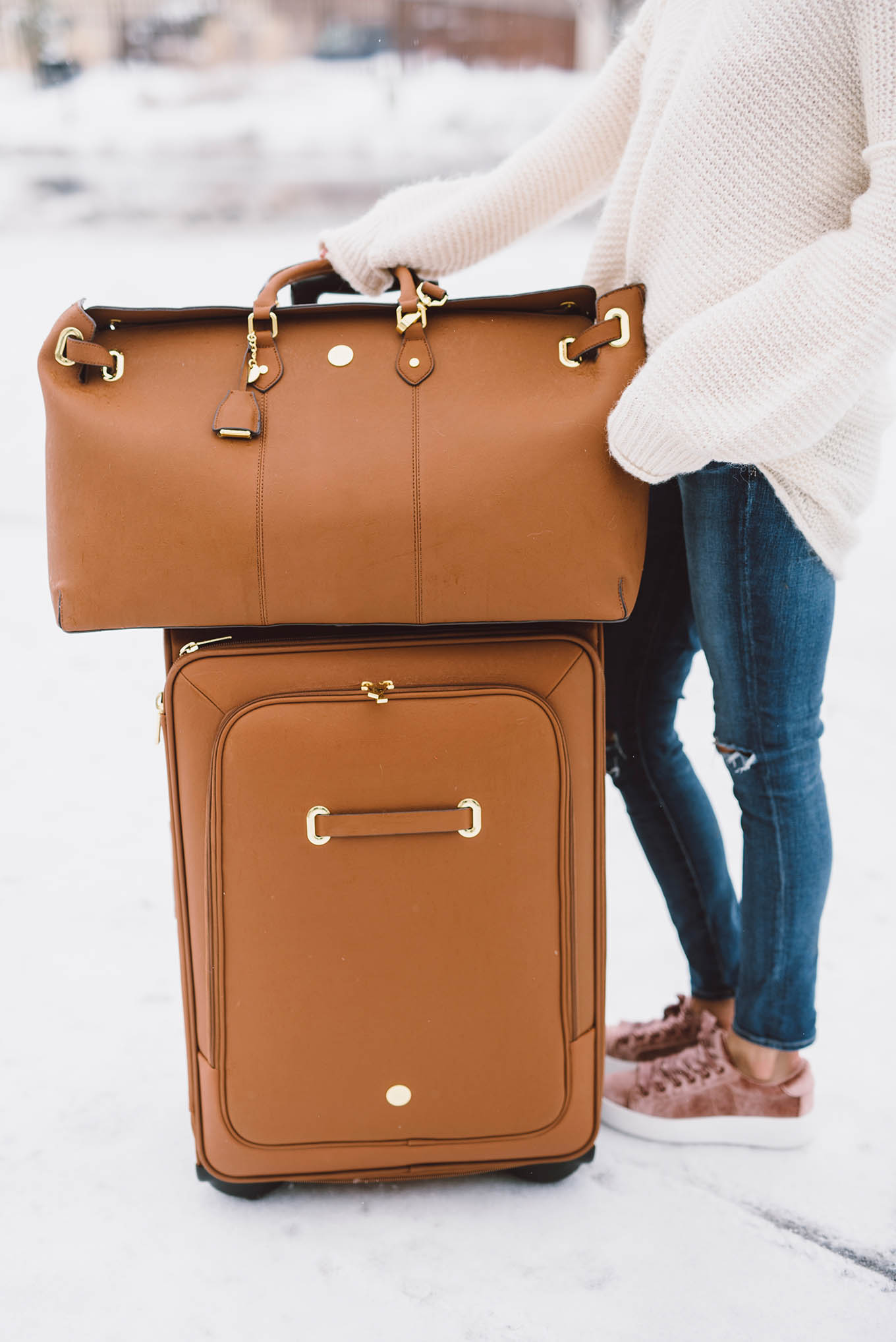 fashion blogger luggage