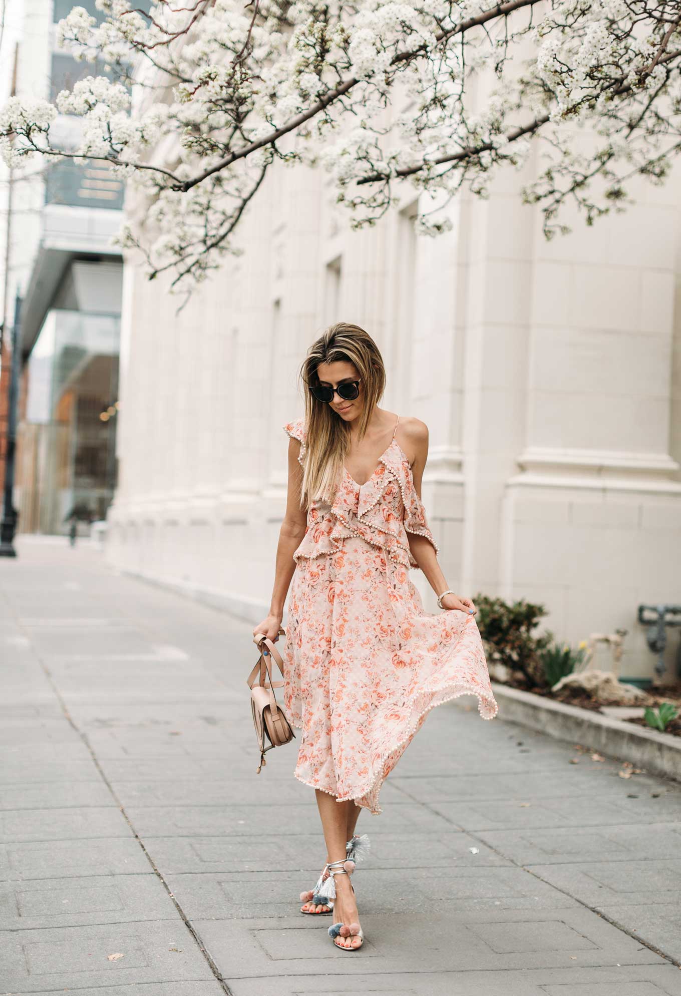 pink spring dress