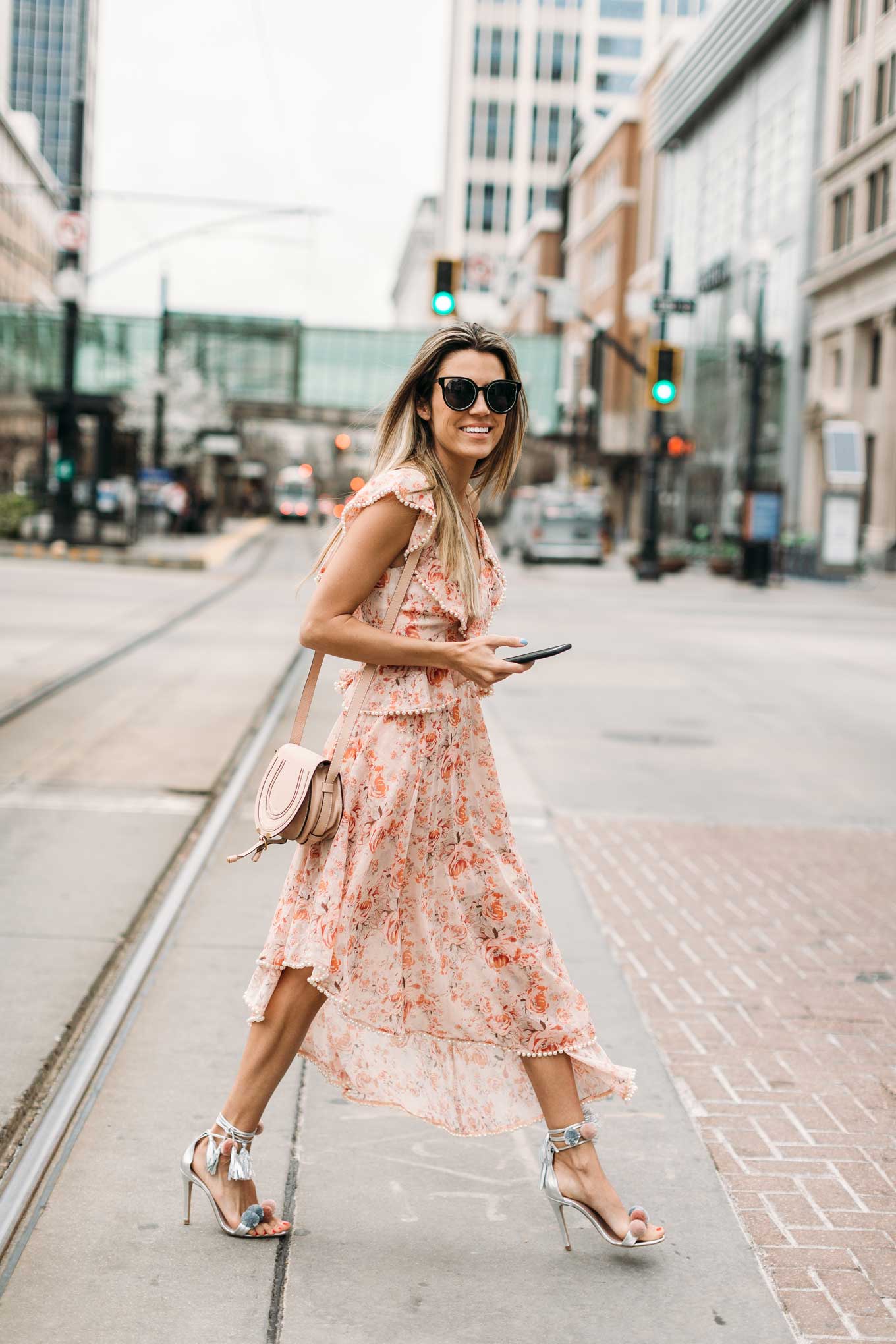 embellished pink dress