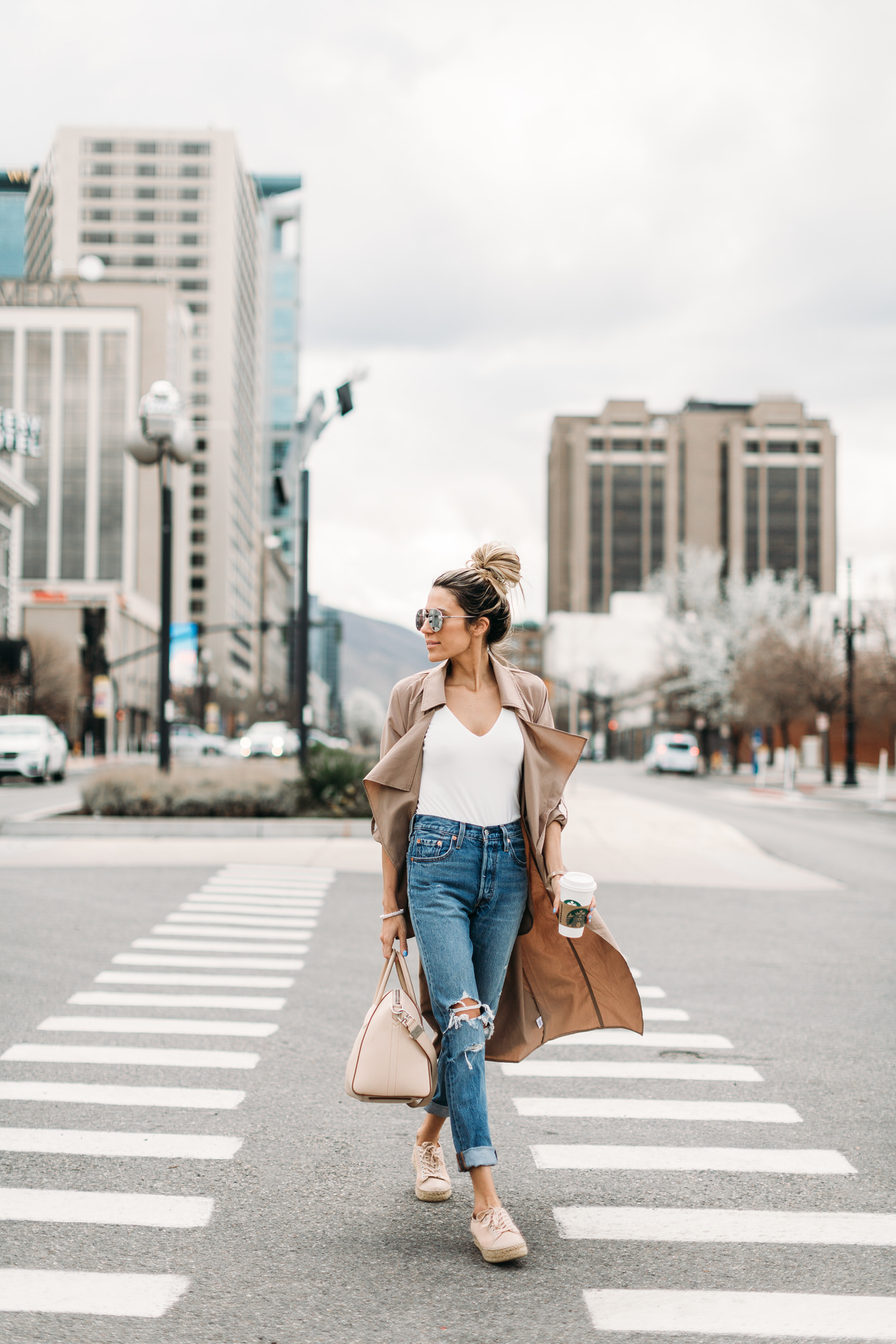 camel trench coat