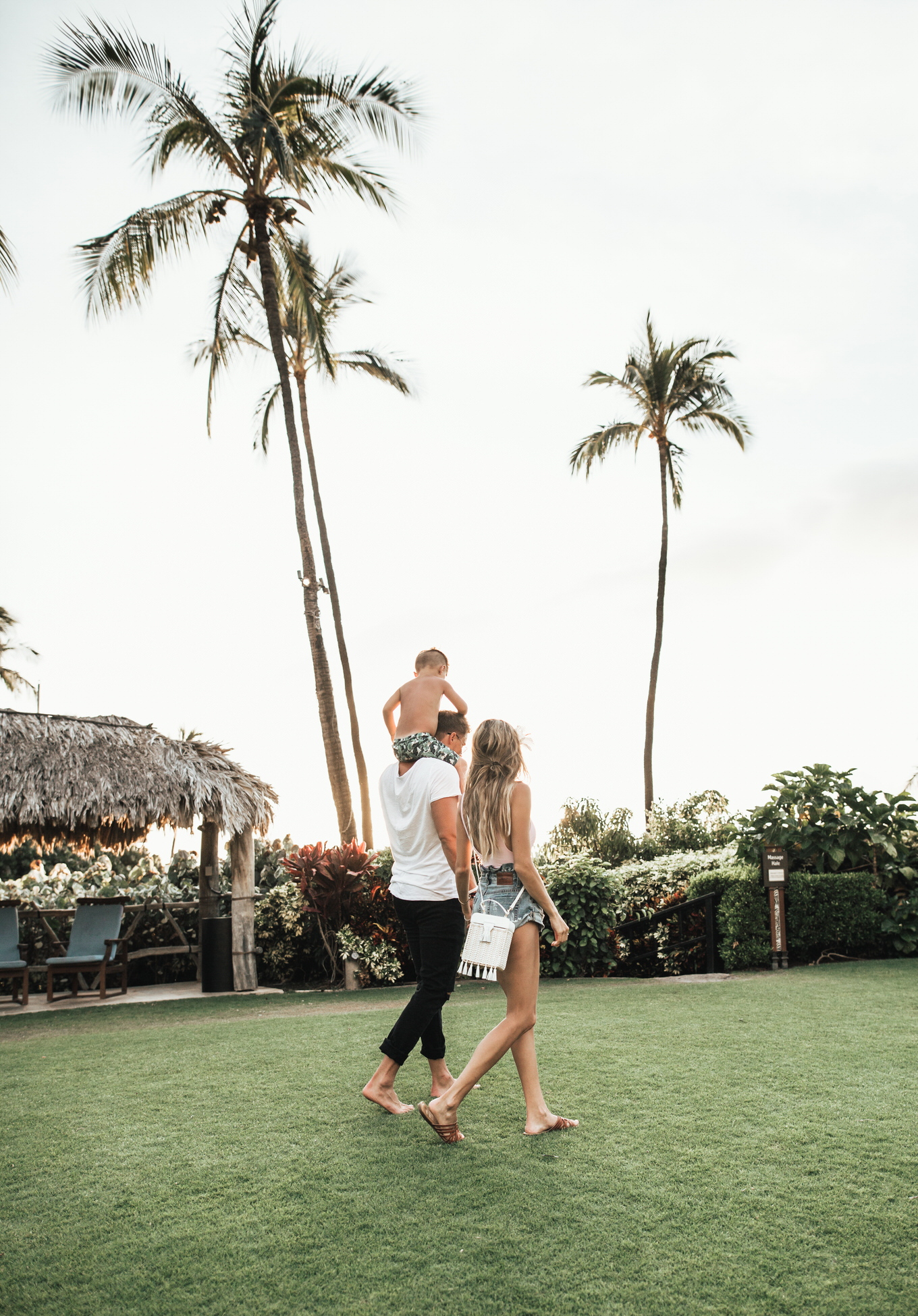 family beach