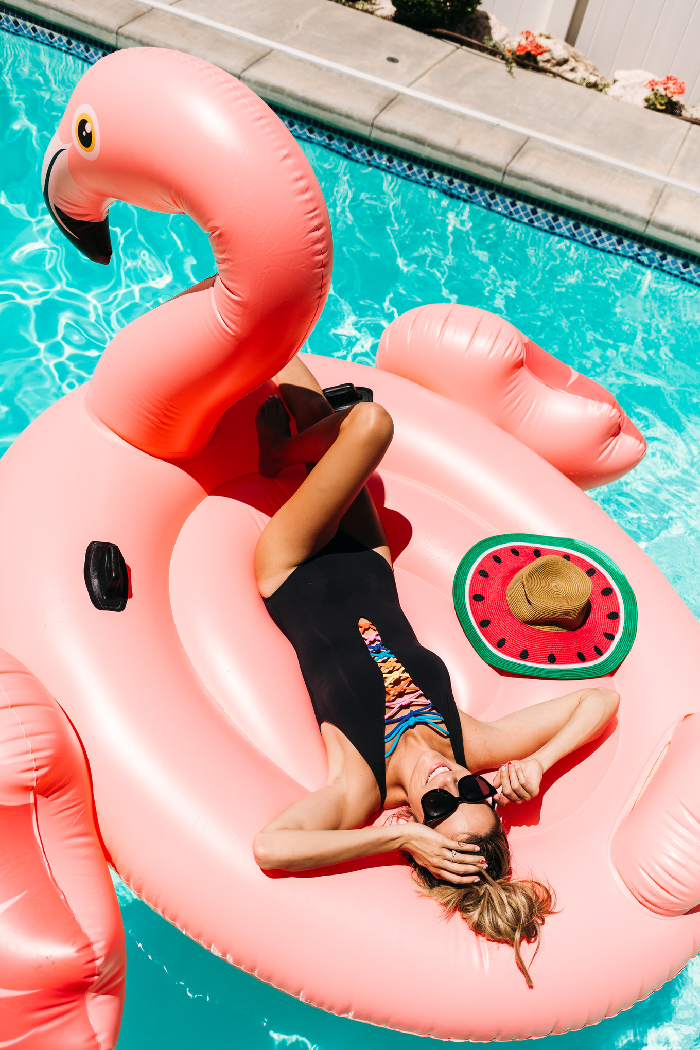 flamingo floatie