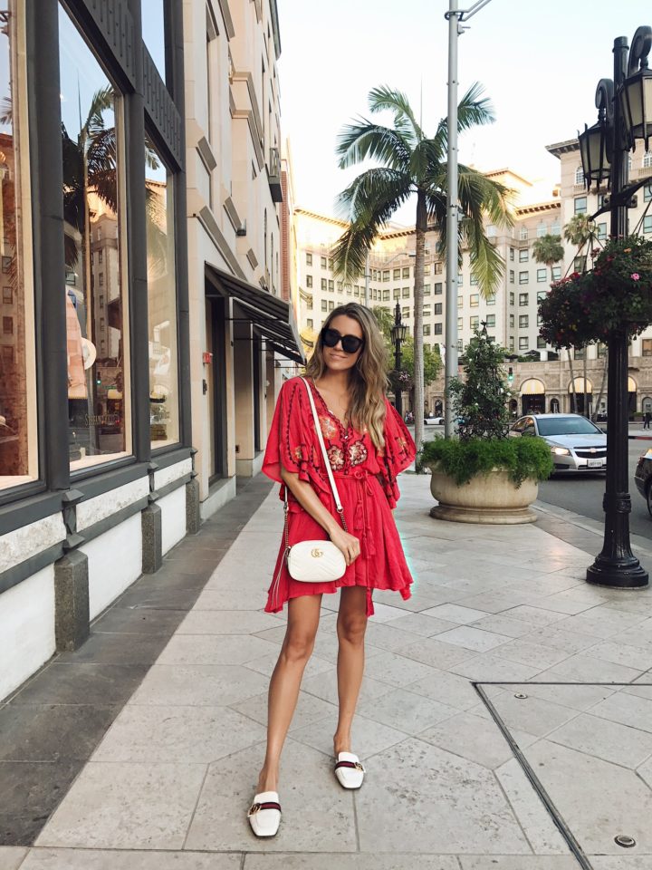 red dress