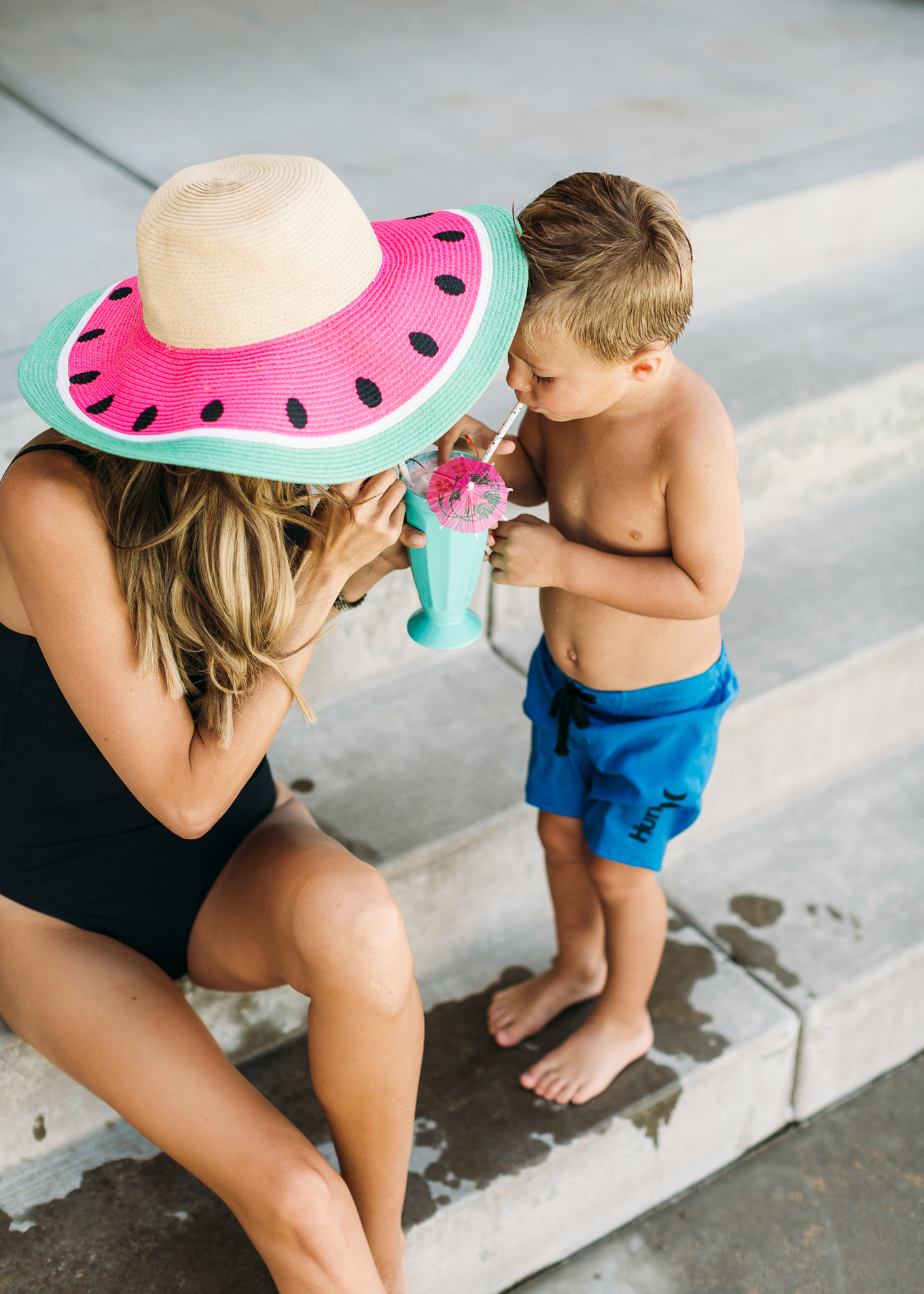 mom and son summer