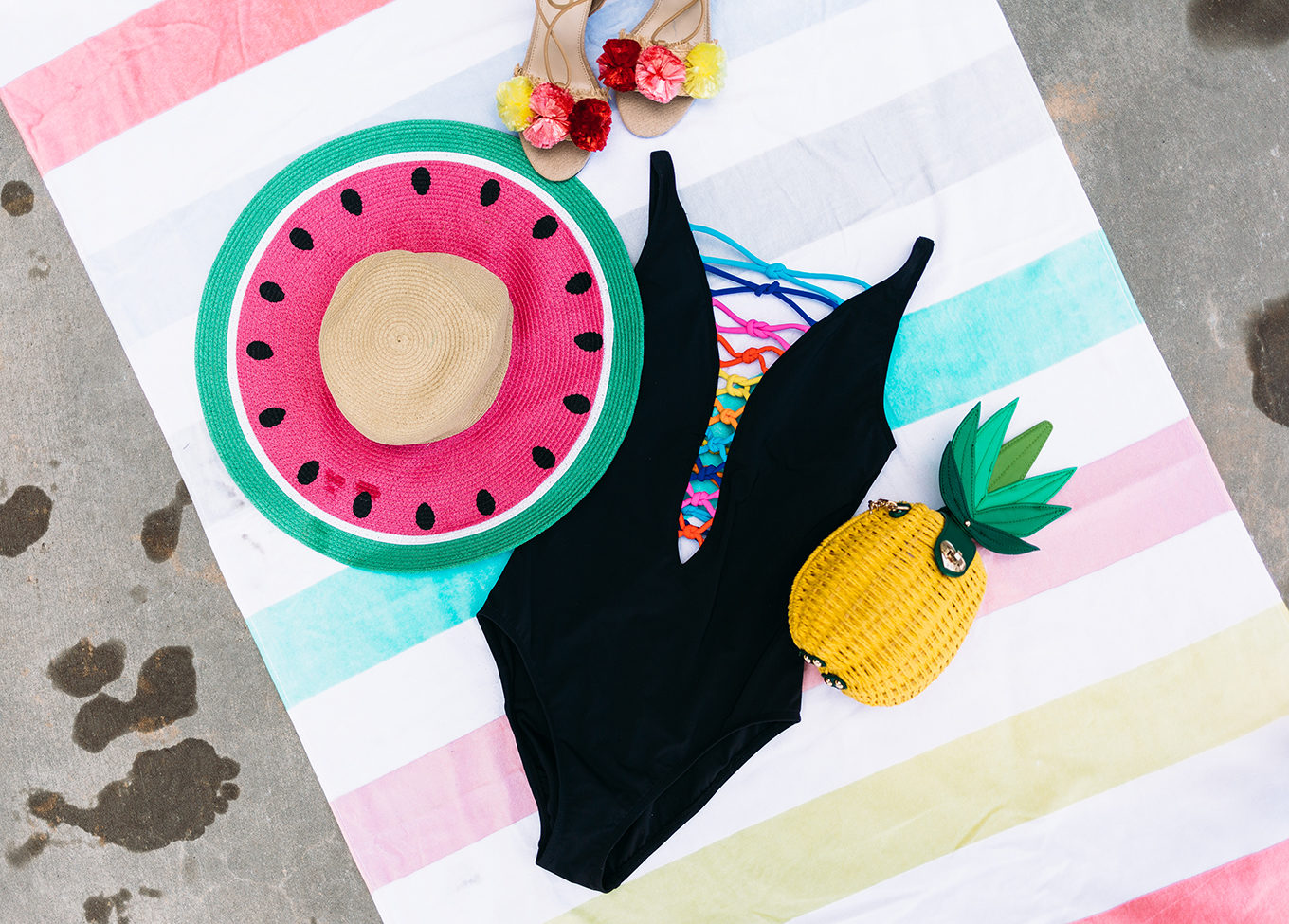 colorful summer accessories
