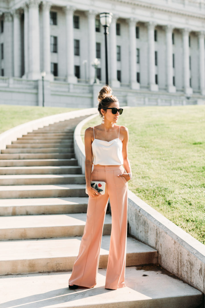 christine andrew pink pants