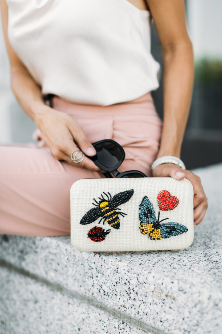 embellished clutch