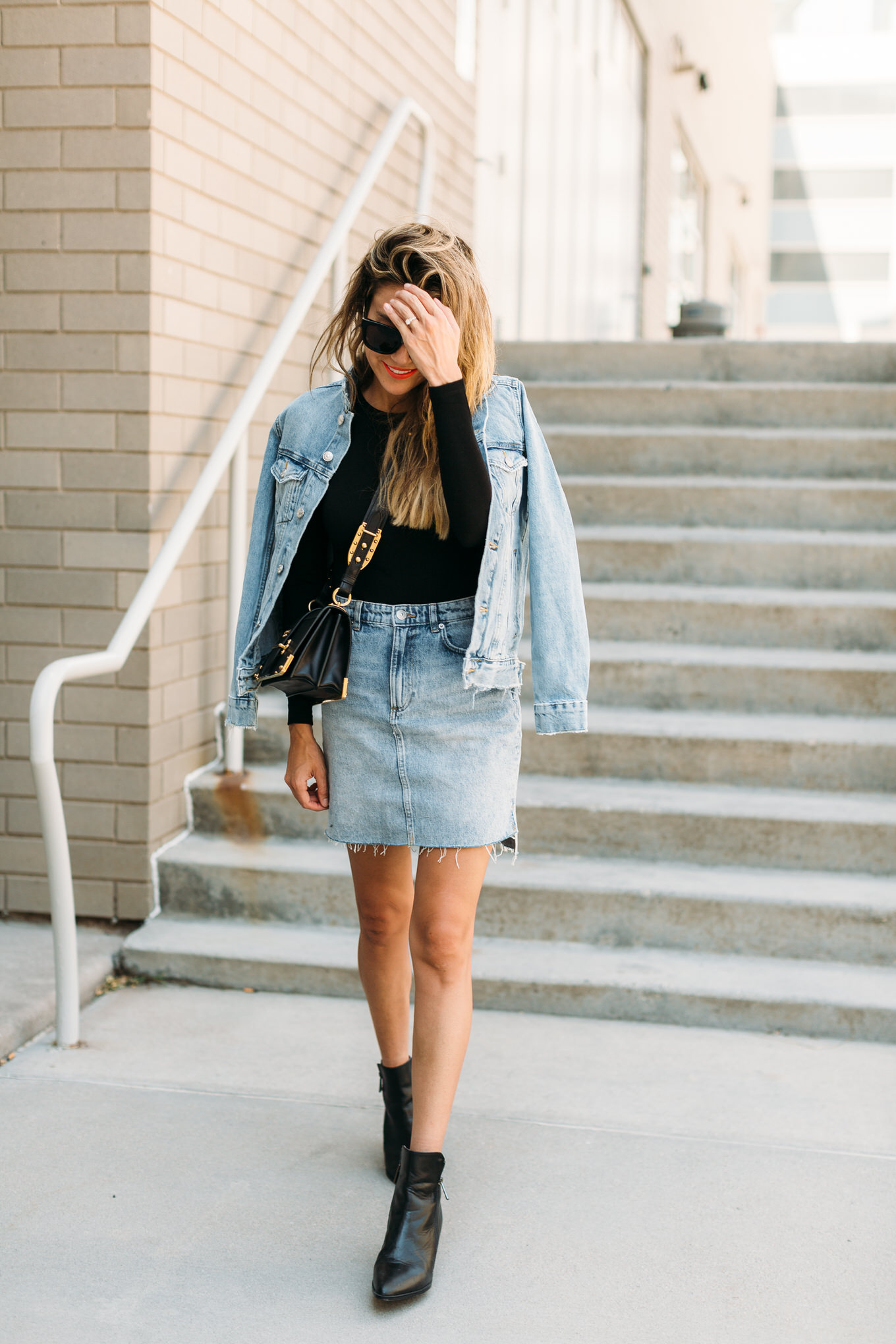 denim skirt