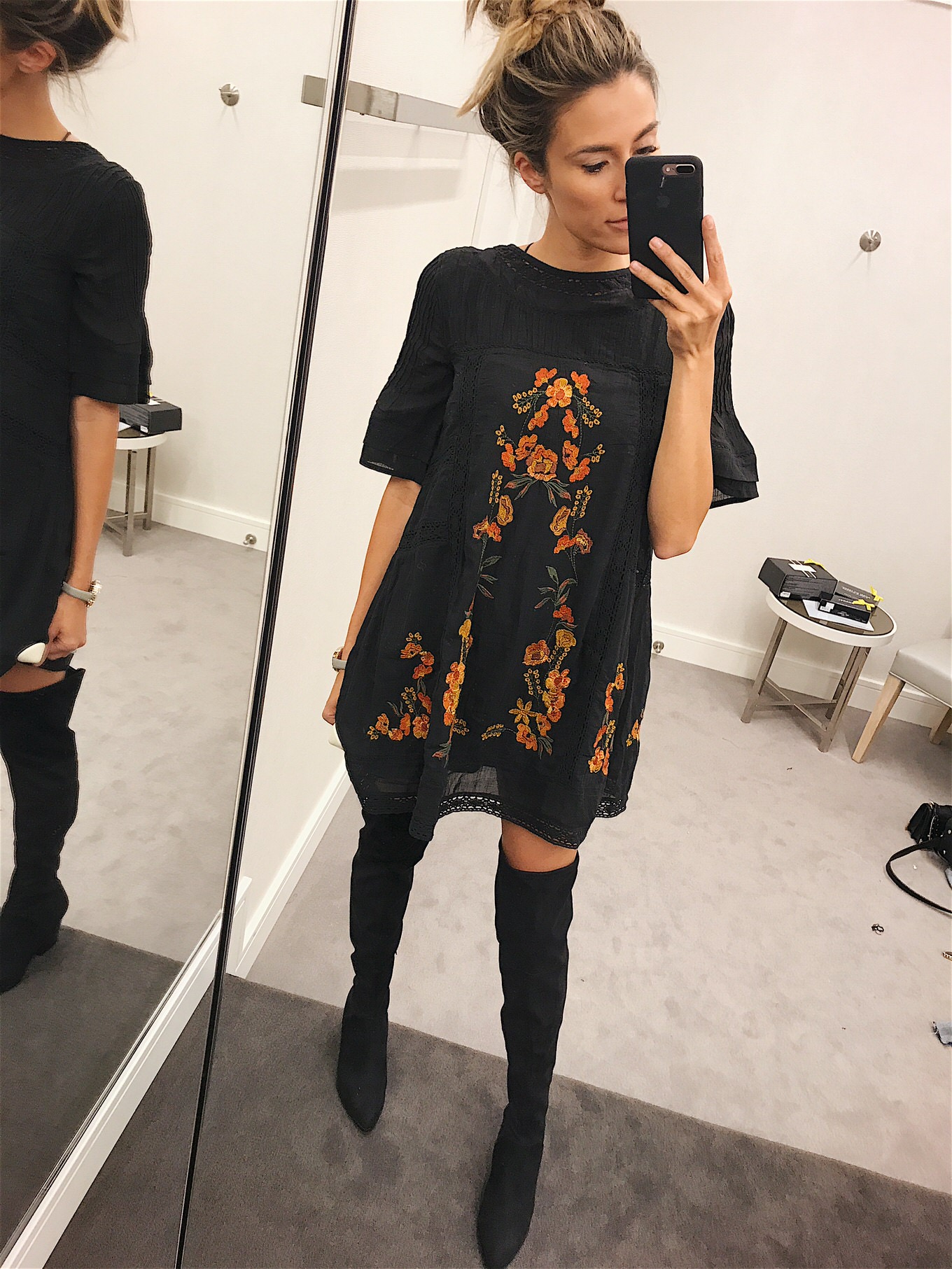 floral mini dress