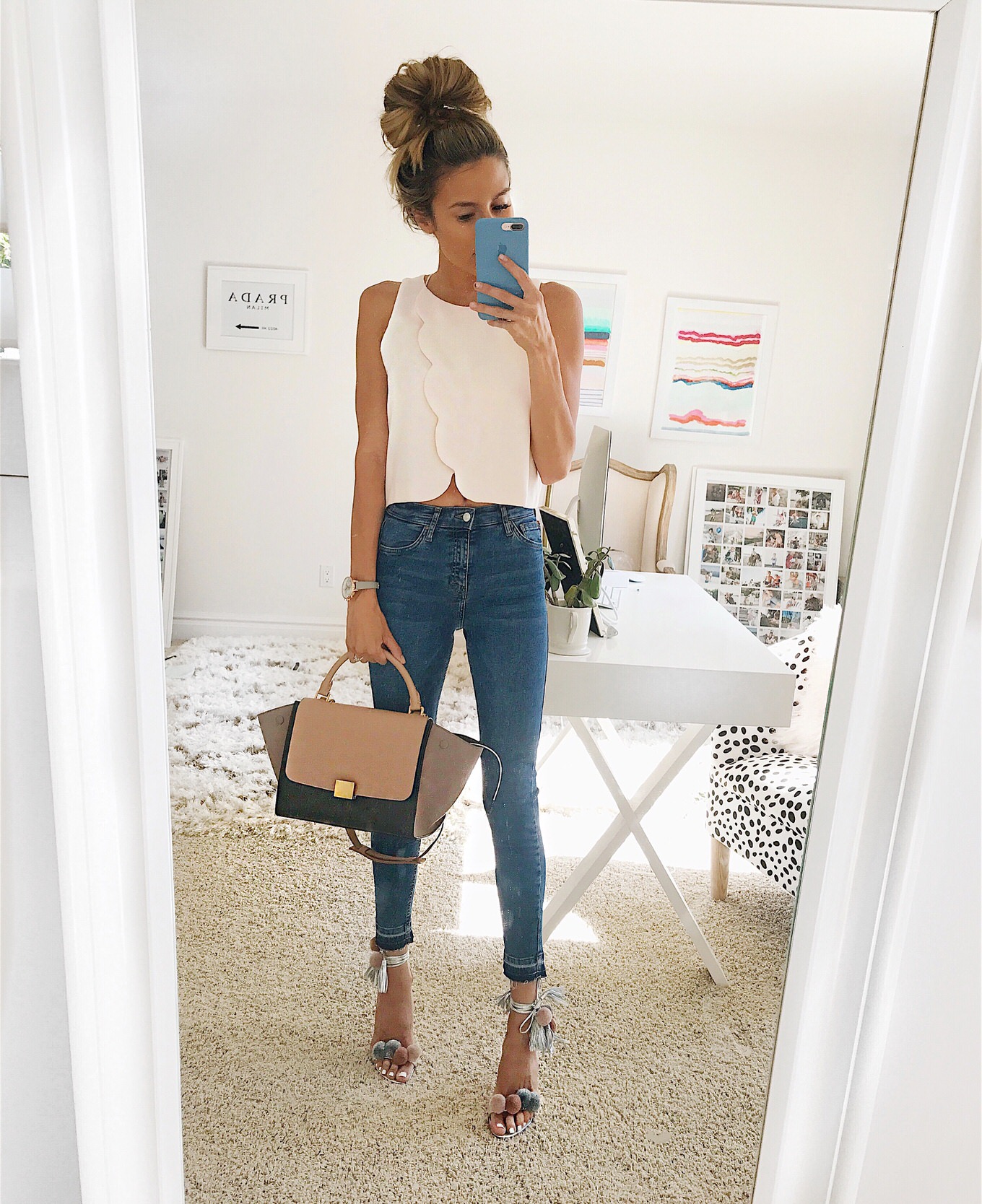 scalloped top