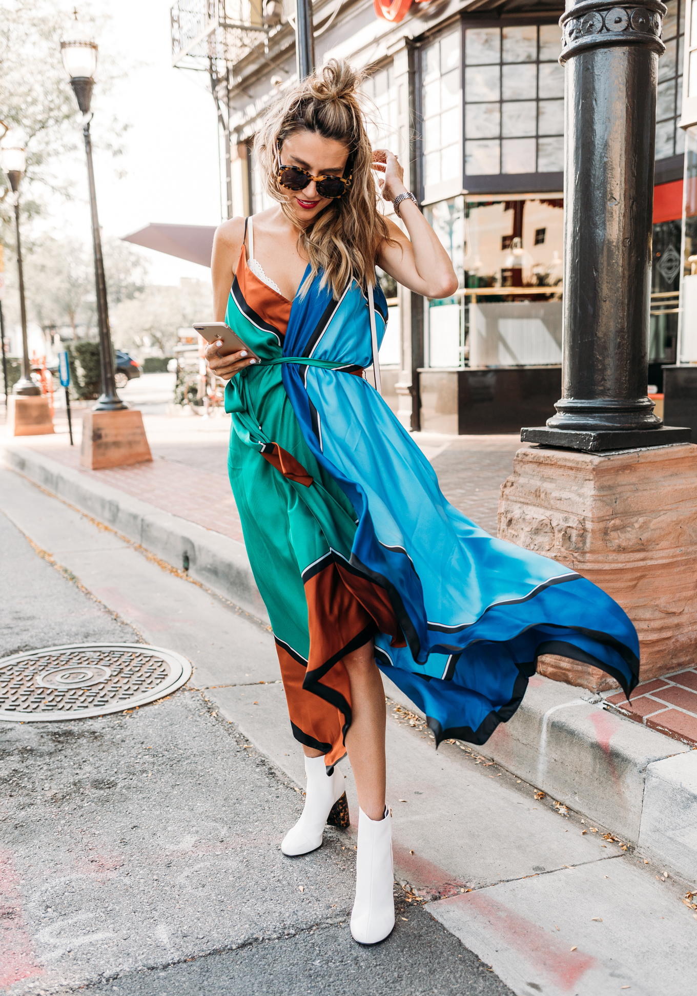 colorblocked dress