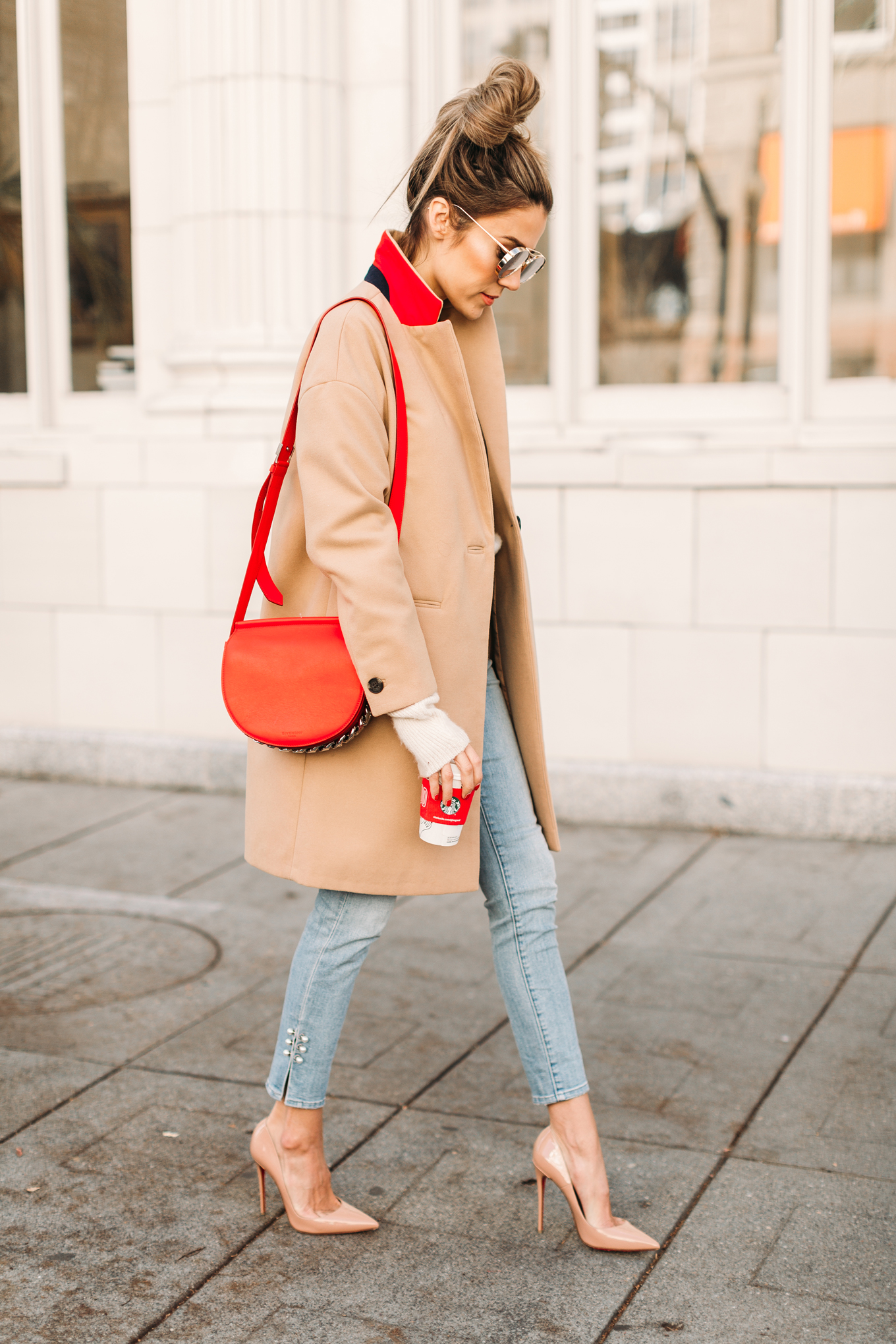 camel with red details