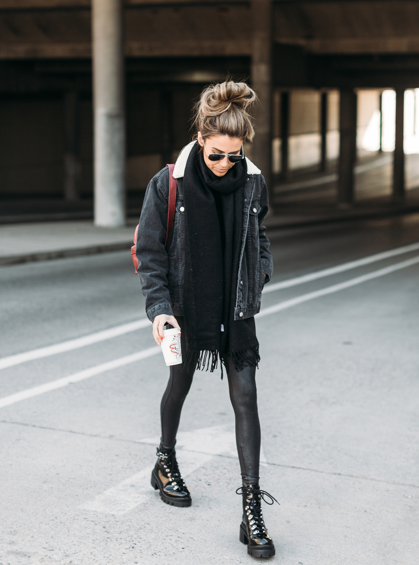 head-to-toe black