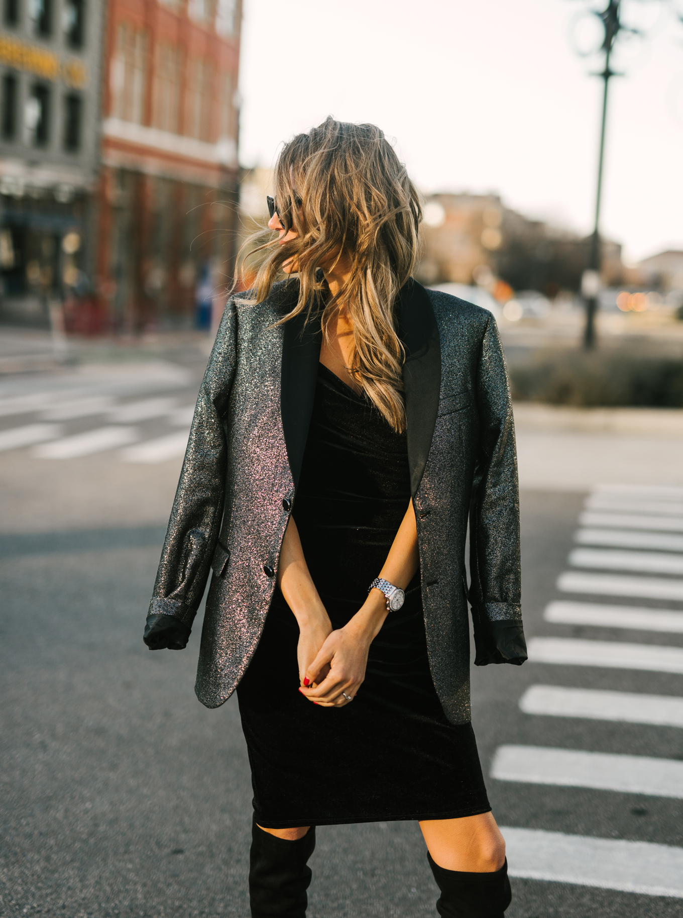 velvet slip dress